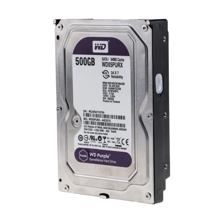 هارد دیسک اینترنال وسترن دیجیتال مدل WD05PURX ظرفیت 500 گیگابایت