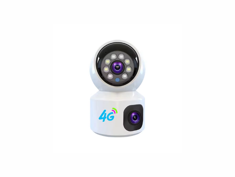 دوربین مداربسته سیم کارتی دو لنز چرخشی v380 Dual Lens 4mp 4g