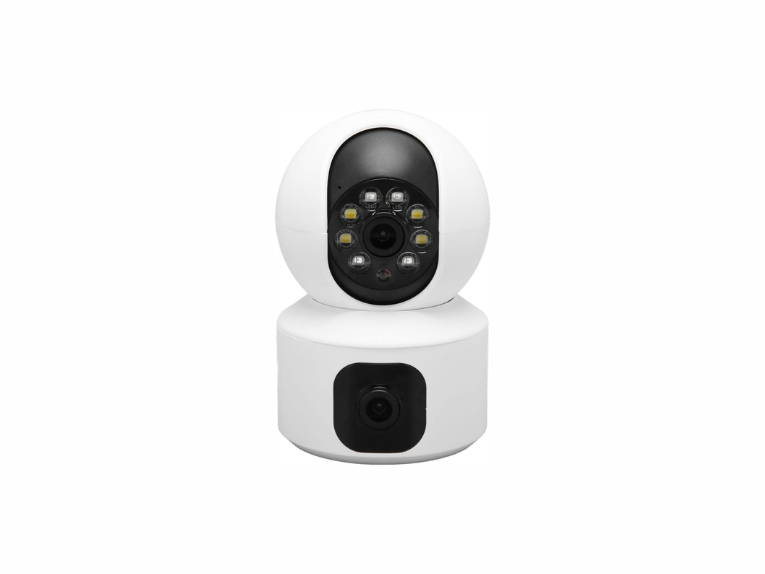 دوربین مداربسته بیسیم وایفای دو لنز چرخشی v380 Dual Lens v9l 4mp wifi